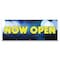 Signmission Now Open Banner Concession Stand Food Truck Single Sided B-120-30118 - alternate 1